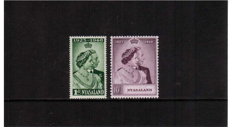 The 1948 Royal Silver Wedding set of two superb unmounted mint.<br/><b>SEARCH CODE: 1948RSW</b><br/><b>QQU</b>