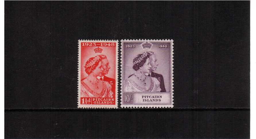 The 1948 Royal Silver Wedding set of two superb unmounted mint.<br/><b>SEARCH CODE: 1948RSW<br/><b>QPA</b>