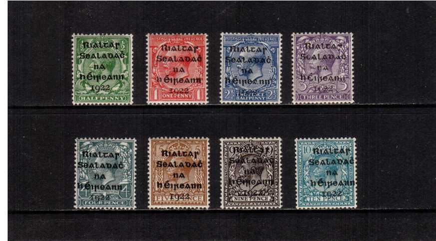 The ''DOLLARD'' Black overprint set of eight superb unmounted mint.<br/><b>XUX</b>