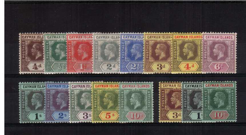 The George 5th set of thirteen fine lightly mounted mint set of thirteen plus the ''WHITE BACK'' set of three also lightly mounted (SG 45a, 48b + 52b) A rare grouping!
<br/><b>AQG</b>