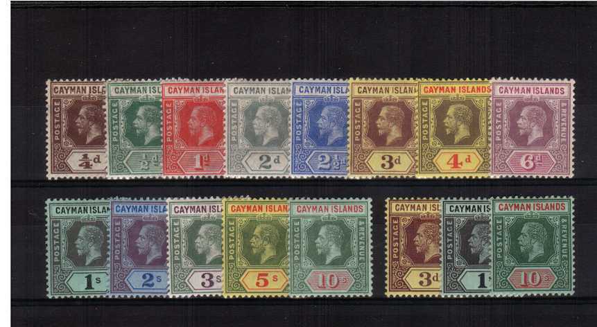 The George 5th set of thirteen fine lightly mounted mint set of thirteen plus the ''WHITE BACK'' set of three also lightly mounted (SG 45a, 48b + 52b) A rare grouping!
<br/><b>AQG</b>