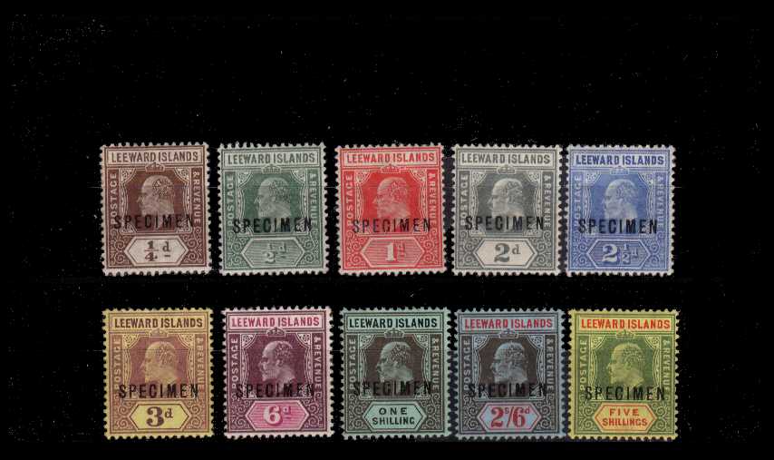 A good mounted mint ''SPECIMEN'' set of ten
<br/><b>AQG</b>