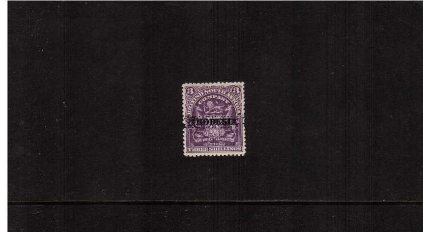 3/- Deep Violet - A lightly mounted mint single perfined ''SPECIMEN''
<br/><b>AQG</b>