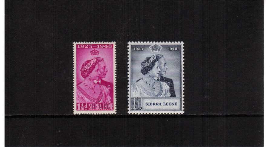 The 1948 Royal Silver Wedding set of two superb unmounted mint.<br/><b/><b>SEARCH CODE: 1948RSW</b><br/><b>QQW</b>