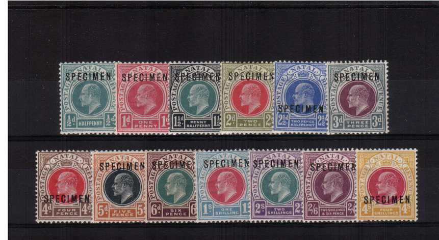 A fine lightly mounted mint ''SPECIMEN'' set of thirteen. SG Catalogue 190.00 
<br/><b>AQG</b>