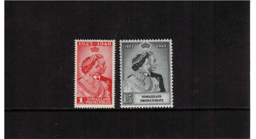The 1948 Royal Silver Wedding set of two superb unmounted mint.<br/><b>SEARCH CODE: 1948RSW</b><br/><b>QPA</b>