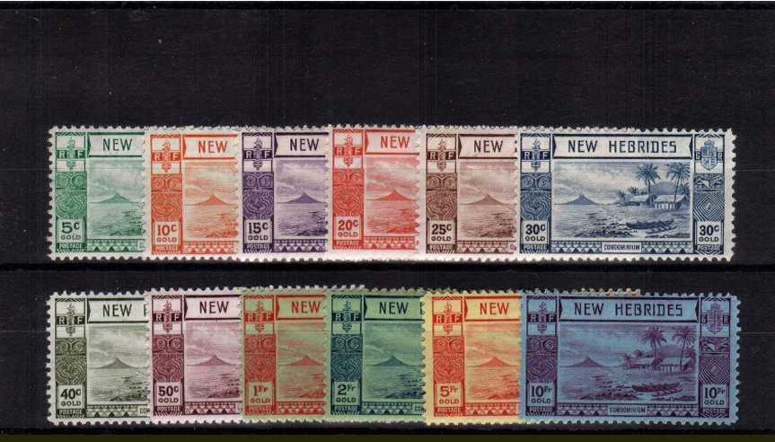 The Gold Currency set of twelve fine lightly mounted mint.<br/><b>BBP</b>