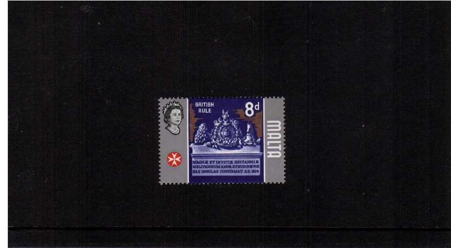 The 8d definitive single showing ''GOLD (FRAMEWORK) OMITTED. A superb unmounted mint single.
<br/><b>ZKG</b>