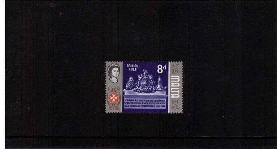 The 8d definitive single showing ''GOLD (CENTRE) OMITTED. A superb unmounted mint single.
<br/><b>ZKG</b>