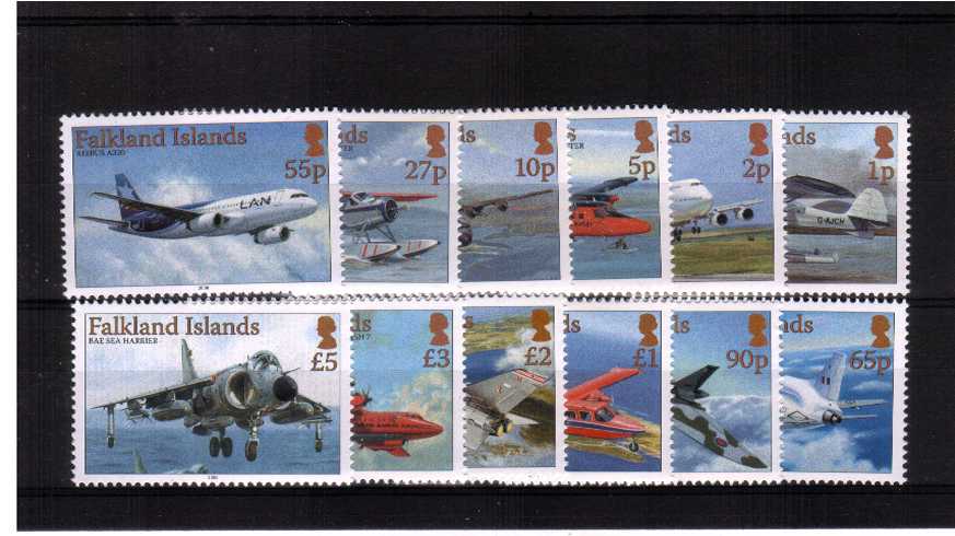 The Aircraft definitive set of twelve superb unmounted mint