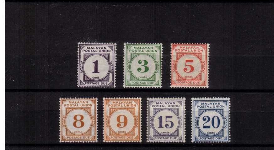 the ''New Colours and Values'' postage due set of seven superb unmounted mint.<br/><b>QQW</b>