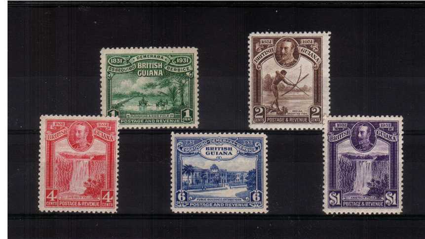 The Centenary of County Union set of five lightly mounted mint.
<br/><b>XFX</b>