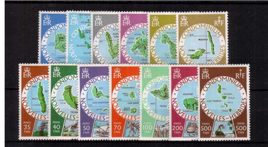 Maps set - A superb unmounted mint set of thirteen.
<br><b>ZJZ</b>