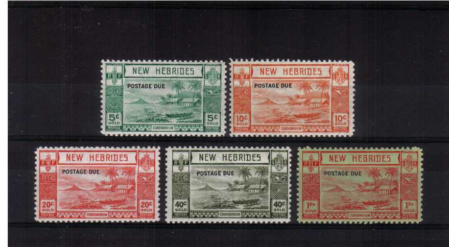 The POSTAGE DUE set of five superb unmounted mint.
<br/><b>ZKM</b>