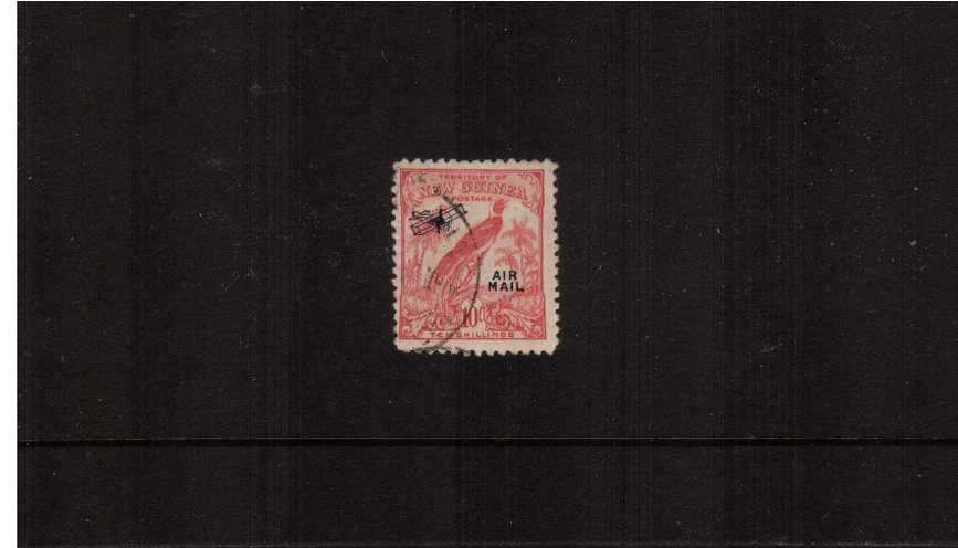 10/- Pink overprinted ''AIR MAIL''<br/>A superb fine used single<br><b>ZKS</b>