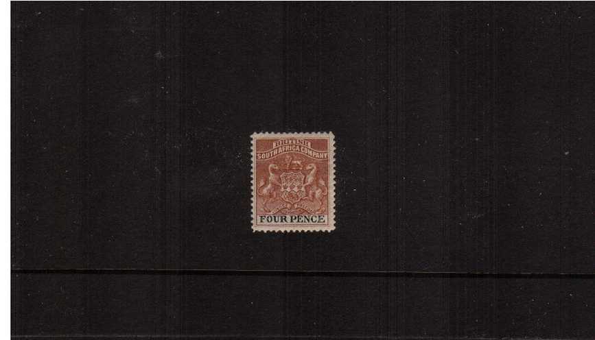 4d Yellow-Brown and Black - Perforation 12<br/>
A fine and fresh well centered lightly mounted mint single.
<br><b>ZKS</b>