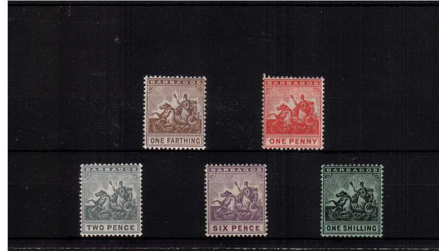 A fine lightly mounted mint set of five
<br><b>ZKT</b>