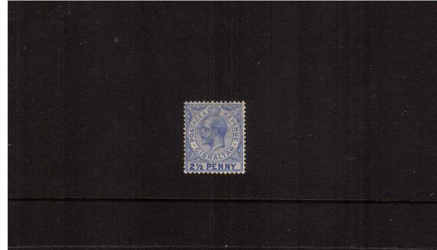 2d Deep Bright Blue lightly mounted mint single<br/>showing the illustrated lSG listed variety ''large 2 in 2d''