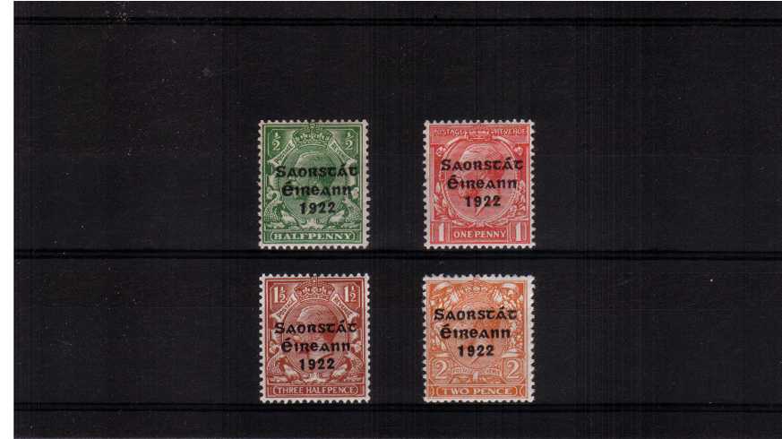 The HARRISON 3 line coil set of four superb unmounted mint.<br><b>QVQ</b>