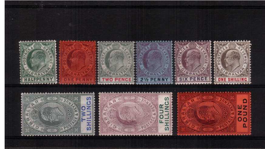 A fresh good mounted mint complete set of nine. A scarce seldom seen complete set.
<br><b>ZKU</b>