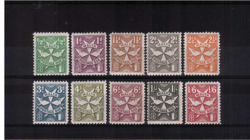 The POSTAGE DUE set of ten superb unmounted mint.
<br/><b>ZKW</b>