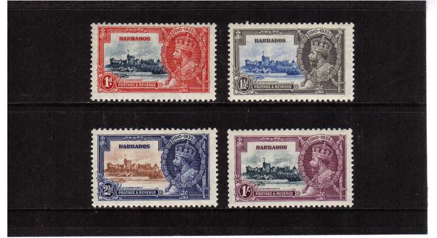 Silver Jubilee set of four superb unmounted mint.<br/><b>SEARCH CODE: 1935JUBILEE</b><br/><b>QQM</b>