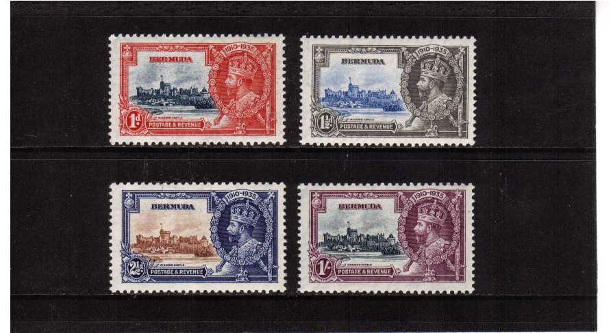 Silver Jubilee set of four superb unmounted mint.<br/><b>SEARCH CODE: 1935JUBILEE</b><br/><b>QQM</b>