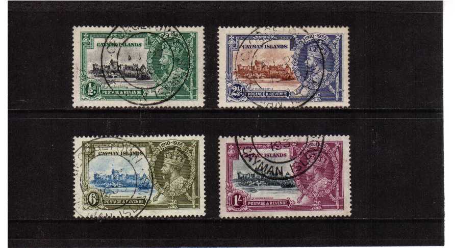 Silver Jubilee set of four superb fine used.<br/><b>SEARCH CODE: 1935JUBILEE</b><br><b>QAQ</b>