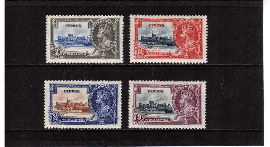 Silver Jubilee set of four lightly mounted mint.<br/><b>SEARCH CODE: 1935JUBILEE</b>