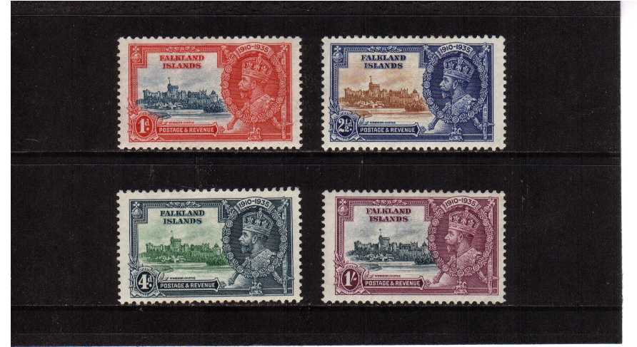 Silver Jubilee set of four lightly mounted mint.<br/><b>SEARCH CODE: 1935JUBILEE</b>