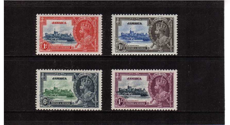 Silver Jubilee set of four superb unmounted mint.<br/><b>SEARCH CODE: 1935JUBILEE</b><br><b>QQM</b>