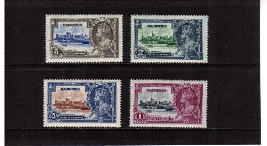 Silver Jubilee set of four lightly mounted mint.<br/><b>SEARCH CODE: 1935JUBILEE</b>