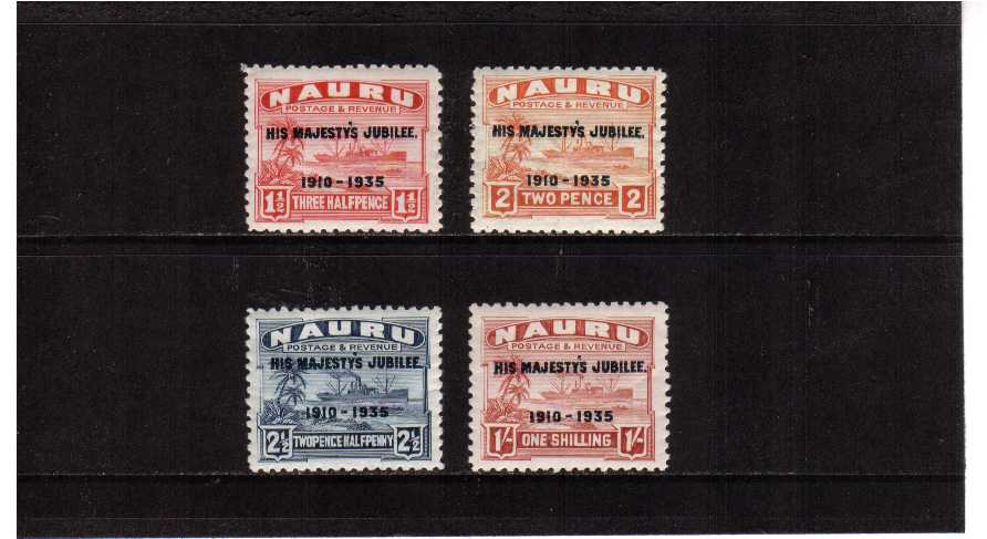 Silver Jubilee set of four lightly mounted mint.<br/><b>SEARCH CODE: 1935JUBILEE</b><br/><b>QDX</b>