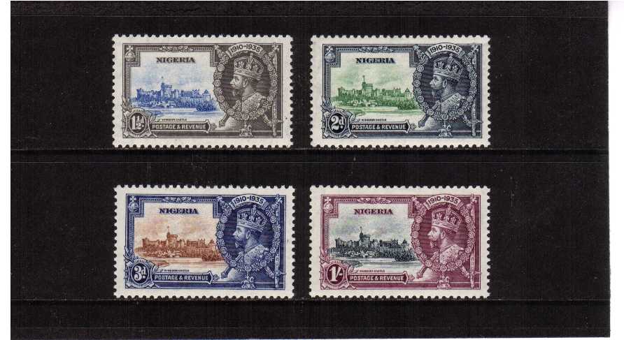 Silver Jubilee set of four superb unmounted mint.<br/><b>SEARCH CODE: 1935JUBILEE</b><br/><b>XZX</b>