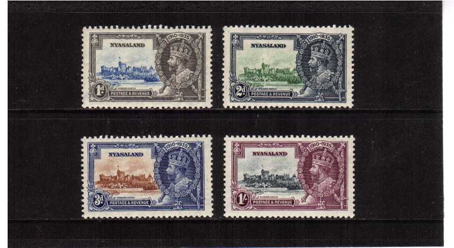 Silver Jubilee set of four superb unmounted mint.<br/><b>SEARCH CODE: 1935JUBILEE</b><br/><b>QQM</b>