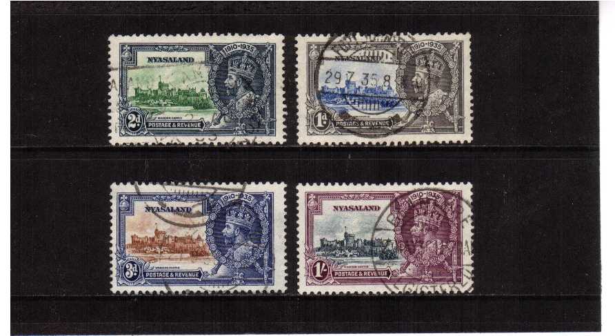 Silver Jubilee set of four superb fine used..<br/><b>SEARCH CODE: 1935JUBILEE</b><br/><b>ZQK</b>