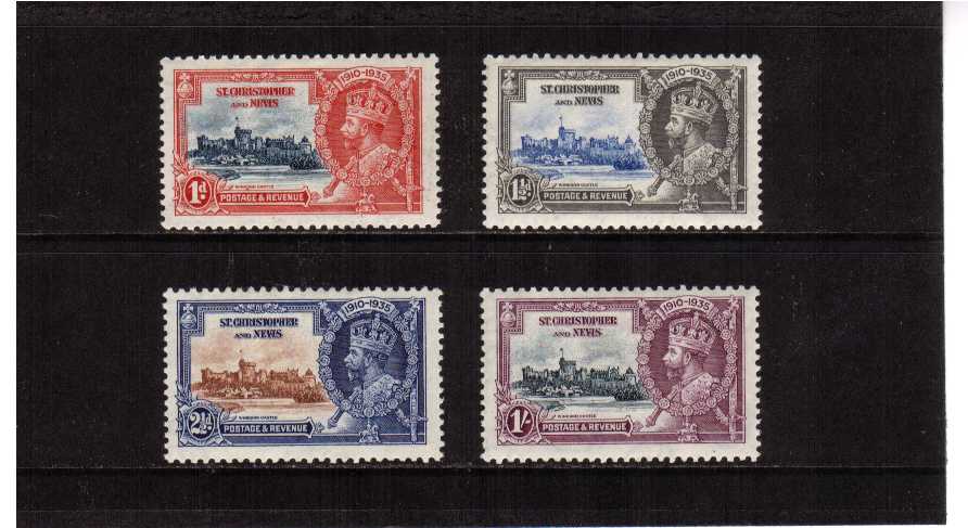 Silver Jubilee set of four lightly mounted mint.<br/><b>SEARCH CODE: 1935JUBILEE</b>