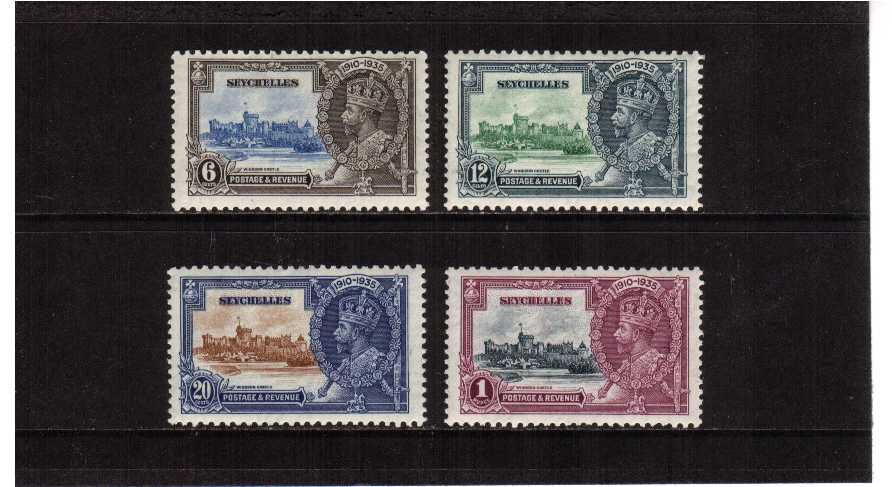 Silver Jubilee set of four lightly mounted mint.<br/><b>SEARCH CODE: 1935JUBILEE</b>