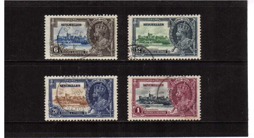 Silver Jubilee set of four superb fine used.<br/><b>SEARCH CODE: 1935JUBILEE</b><br/><b>ZCZ</b>