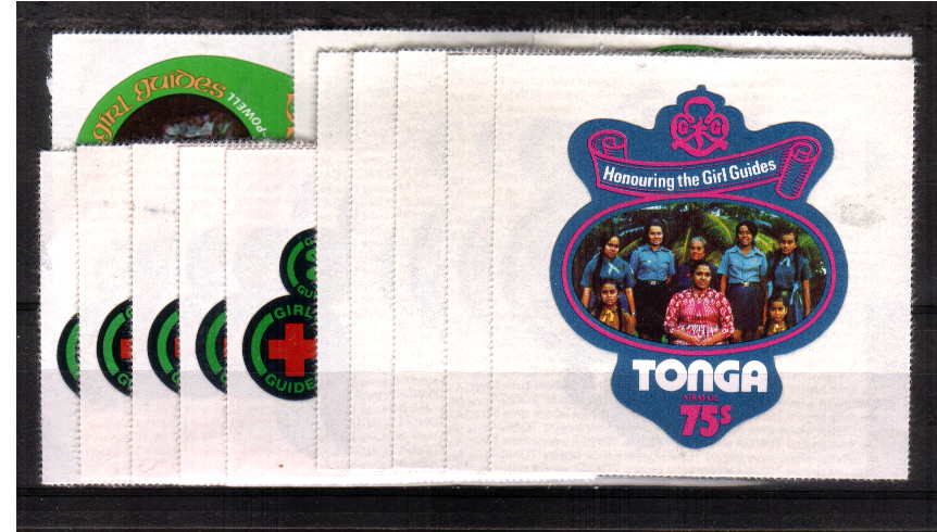 Tongan Girl Guides set of thirteen superb unmounted mint.