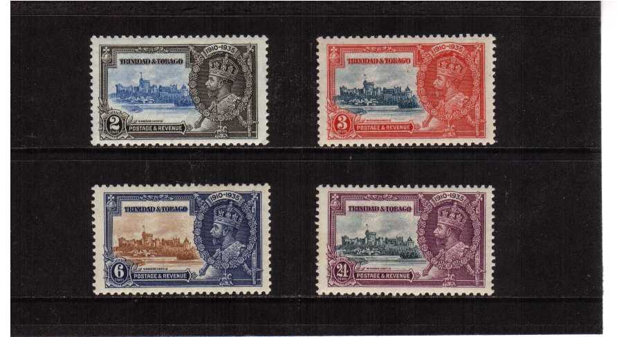 Silver Jubilee set of four lightly mounted mint.<br/><b>SEARCH CODE: 1935JUBILEE</b><br><b>ZHZ</b>