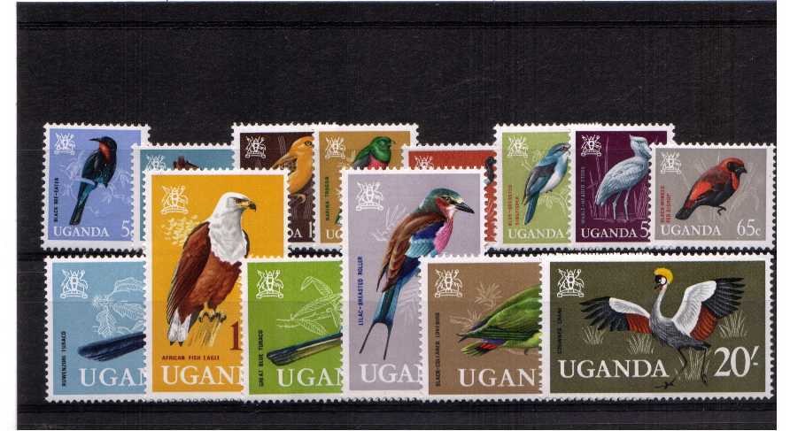 Birds - superb unmounted mint set of fourteen