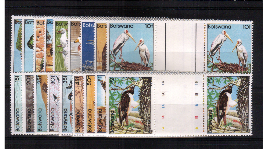 The Birds set of eighteen in superb unmounted mint gutter pairs. A very scarce set!
<br><b>ZJZ</b>