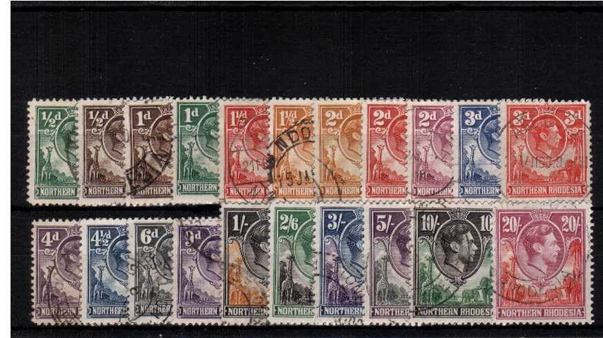 A superb fine used set of twentyone. Scarce set used.
<br/><b>ZFZ</b>