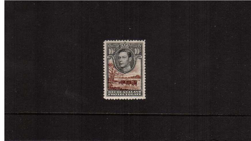 10/- definitive single fine lightly mounted mint.<br/><b>BBM</b>