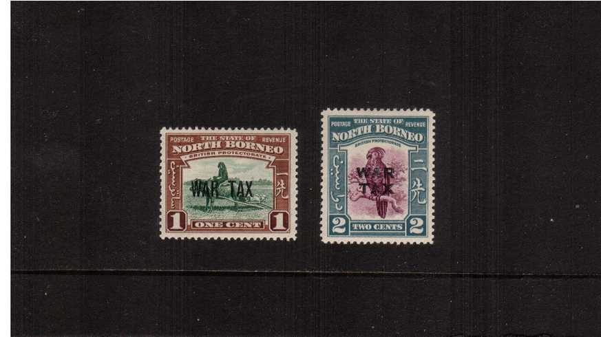 The WAR TAX overprint set of very, very lightly mounted mint. 
<br/><b>BBP</b>