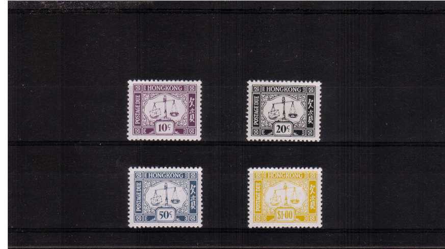 The Chalky Paper POSTAGE DUE set of four lightly mounted mint.