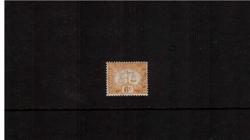 6c Yellow Postage Due - Watermark Upright<br/>A superb very, very lightly mounted mint stamp.