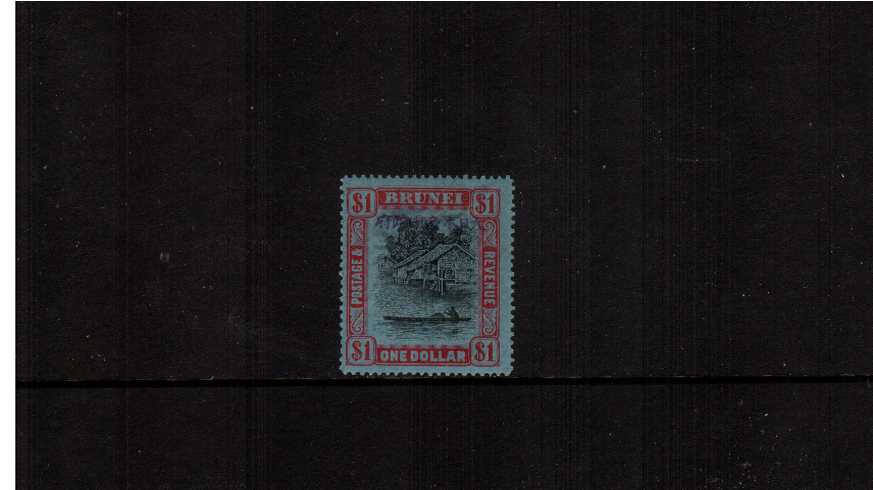 $1 Black and Red on Blue superb unmounted mint.
<br/><b>ZCZ</b>