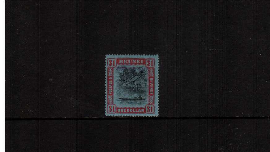 $1 Black and Red on Blue superb unmounted mint.
<br/><b>ZCZ</b>